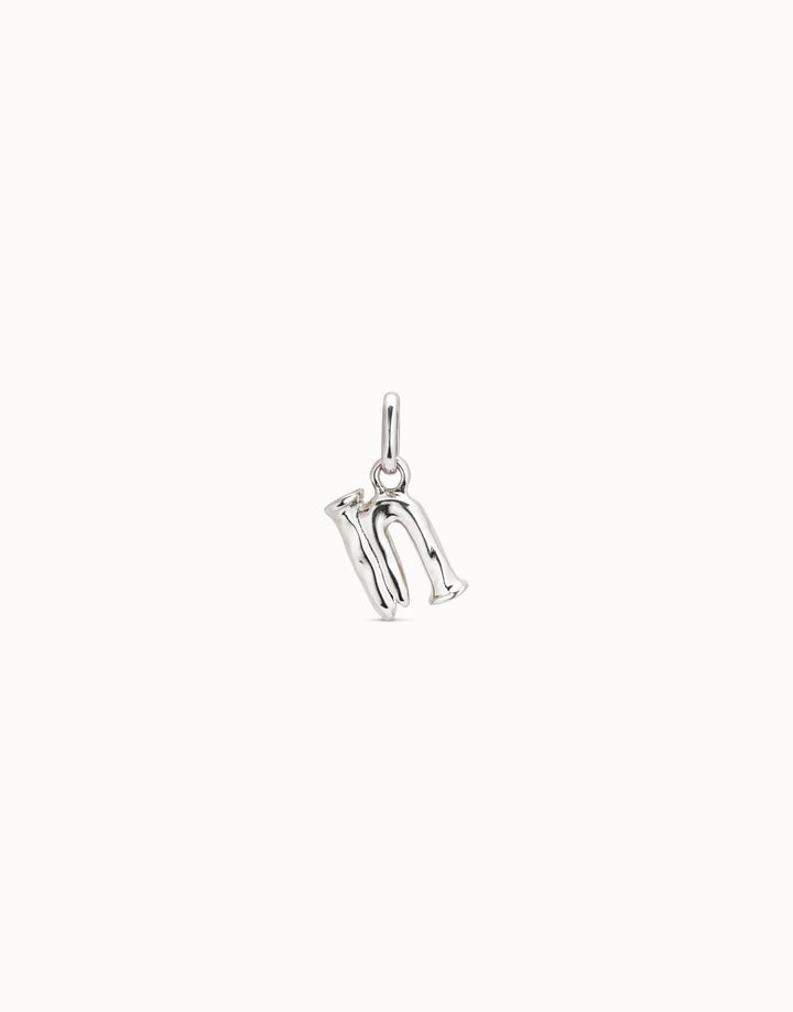 Gimme A Letter N Silver Metal Charm CHA0040MTL0000U