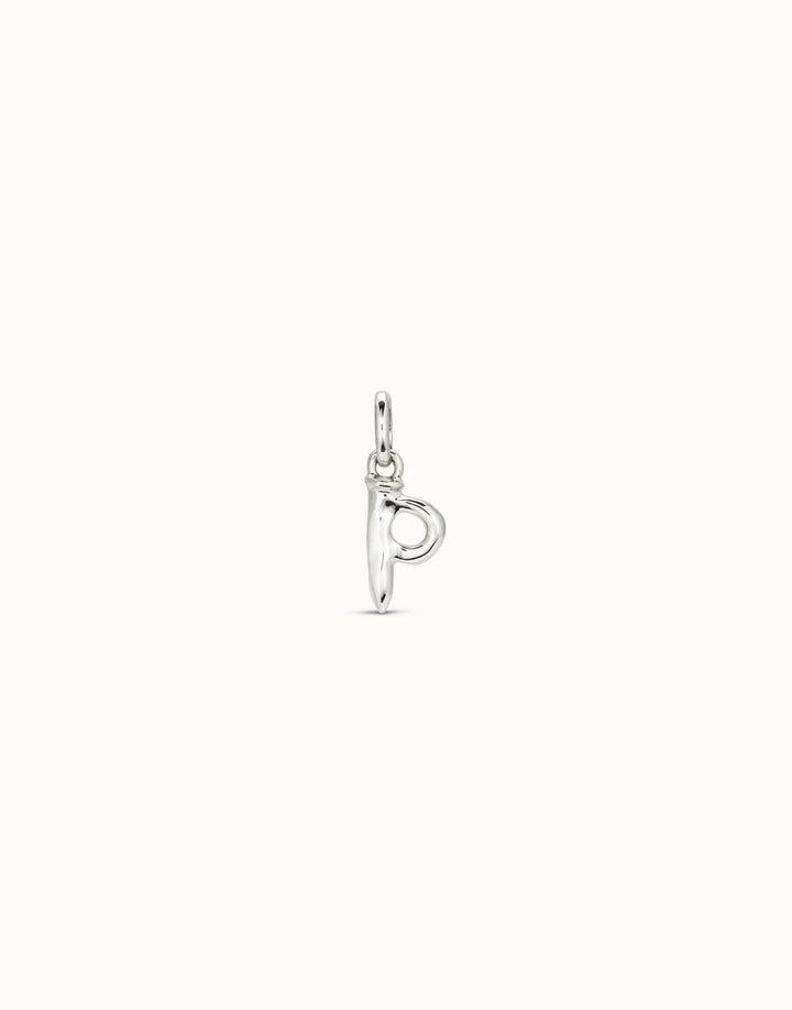 Gimme A Letter P Silver Metal Charm CHA0042MTL0000U