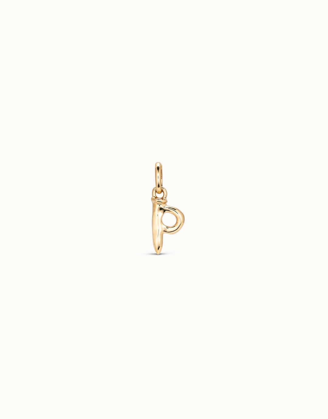Gimme A Letter P Golden Metal Charm CHA0042ORO0000U