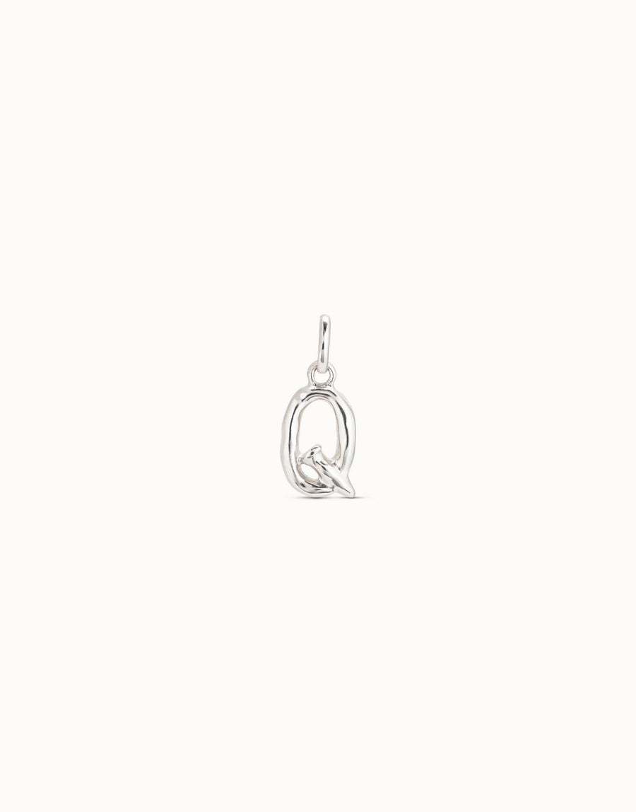 Gimme A Letter Q Silver Metal Charm CHA0043MTL0000U