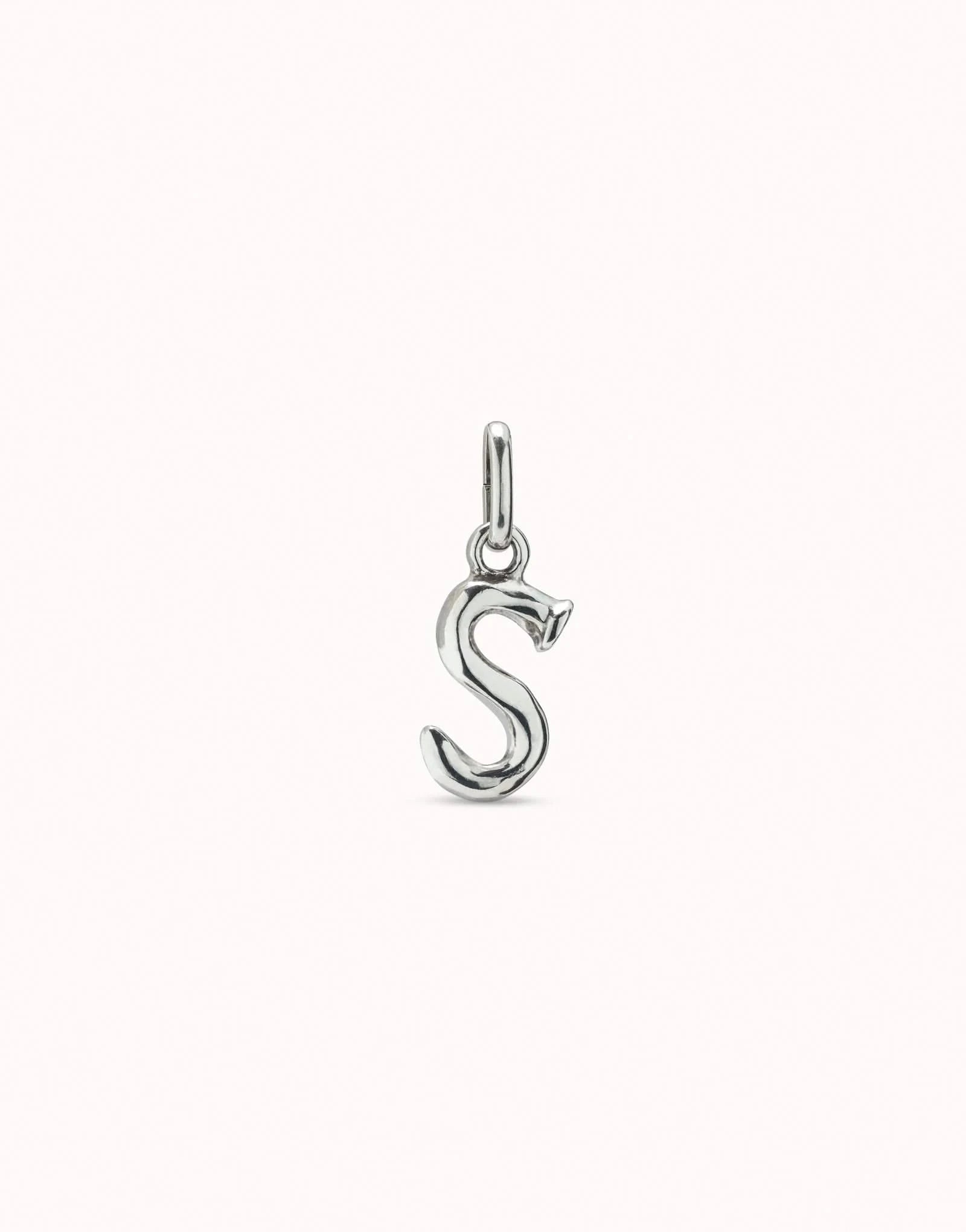 Gimme A Letter S Silver Metal Charm CHA0045MTL0000U
