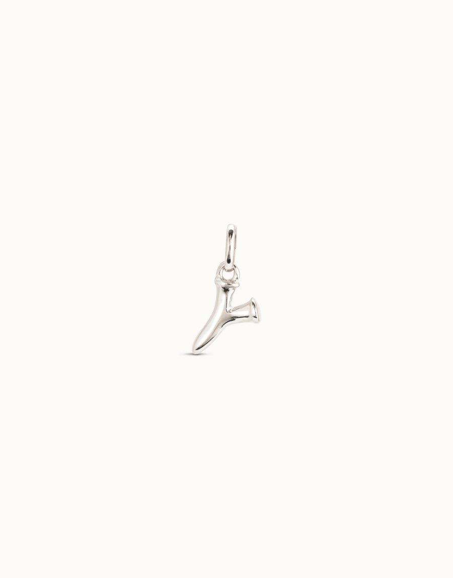 Gimme A Letter Y Silver Metal Charm CHA0051MTL0000U