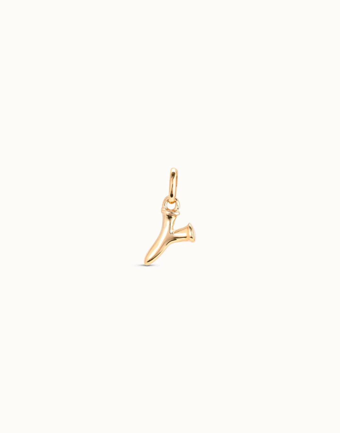 Gimme A Letter Y Golden Metal Charm CHA0051ORO0000U