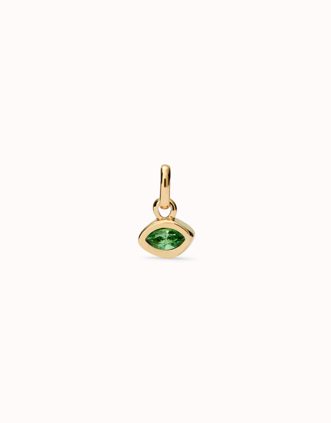 18k Gold Plated Hazte Green Charm CHA0270VRDORO0U