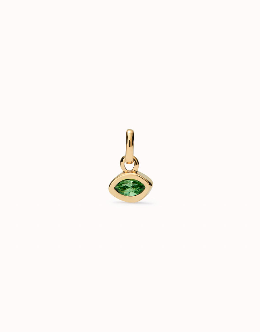 18k Gold Plated Hazte Green Charm CHA0270VRDORO0U