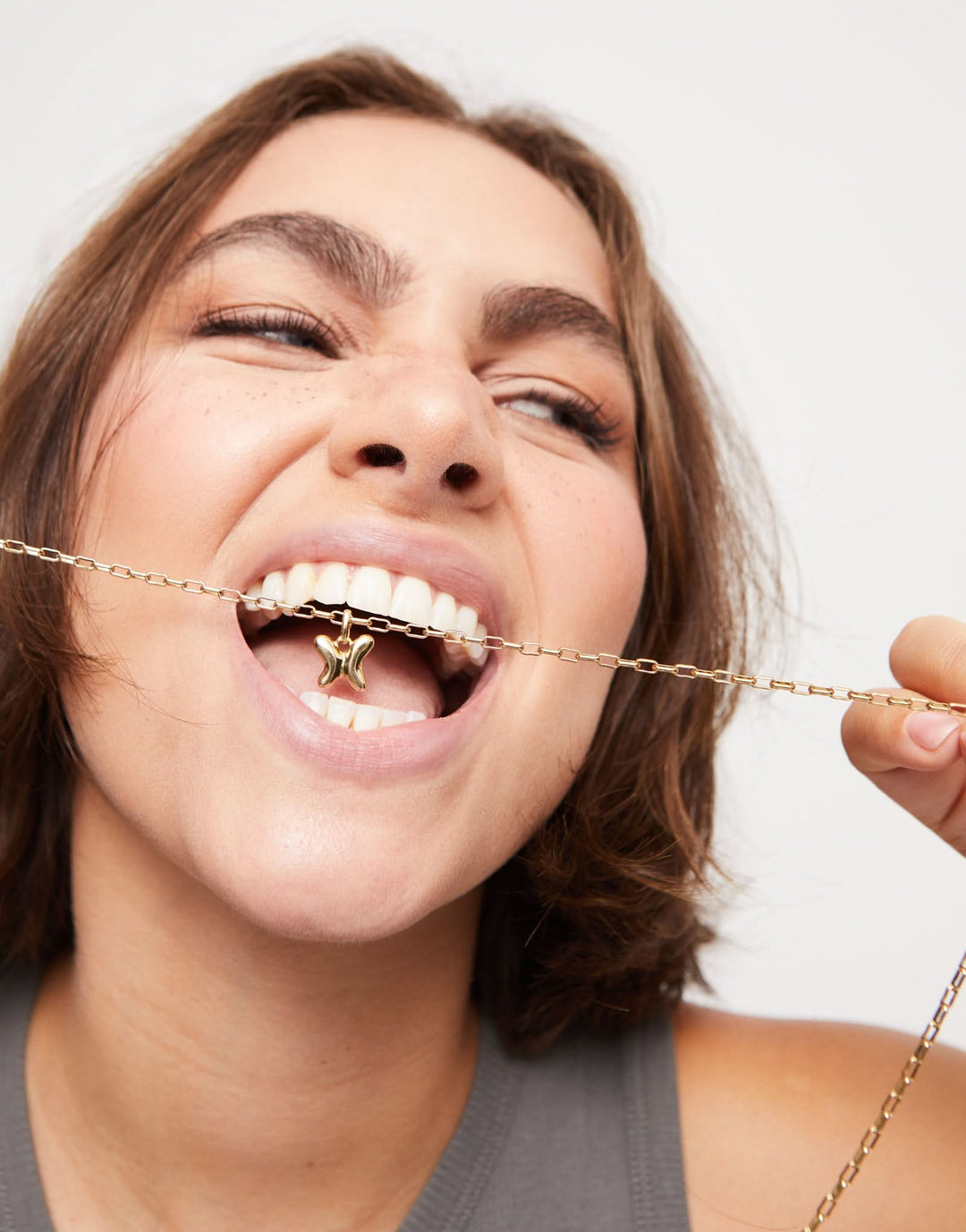 18k Gold Plated Hazte Gold Butterfly Charm CHA0272ORO0000U