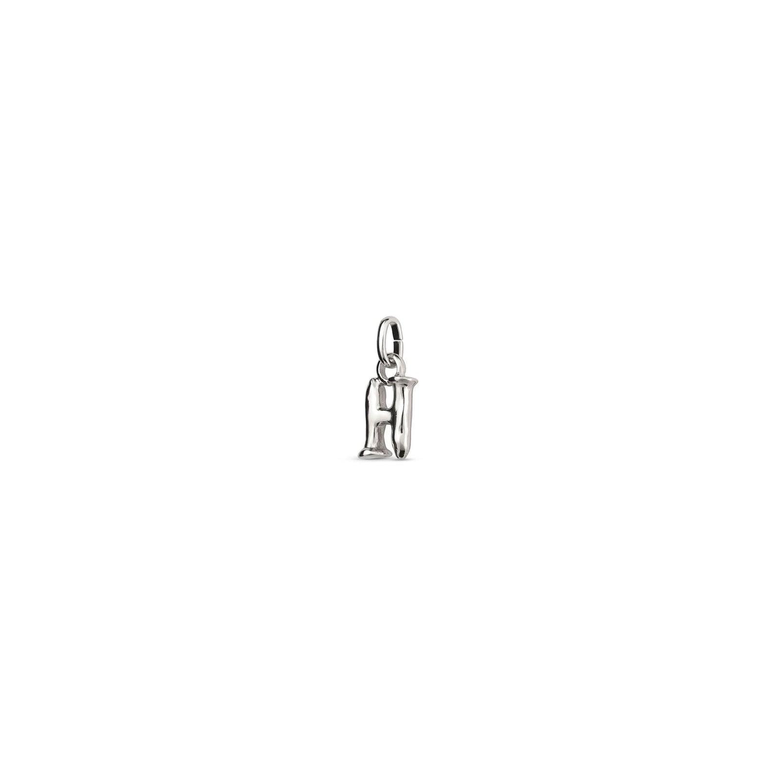 Sterling Silver Plated Hazte Silver Letter H Charm CHA0280MTL0000U
