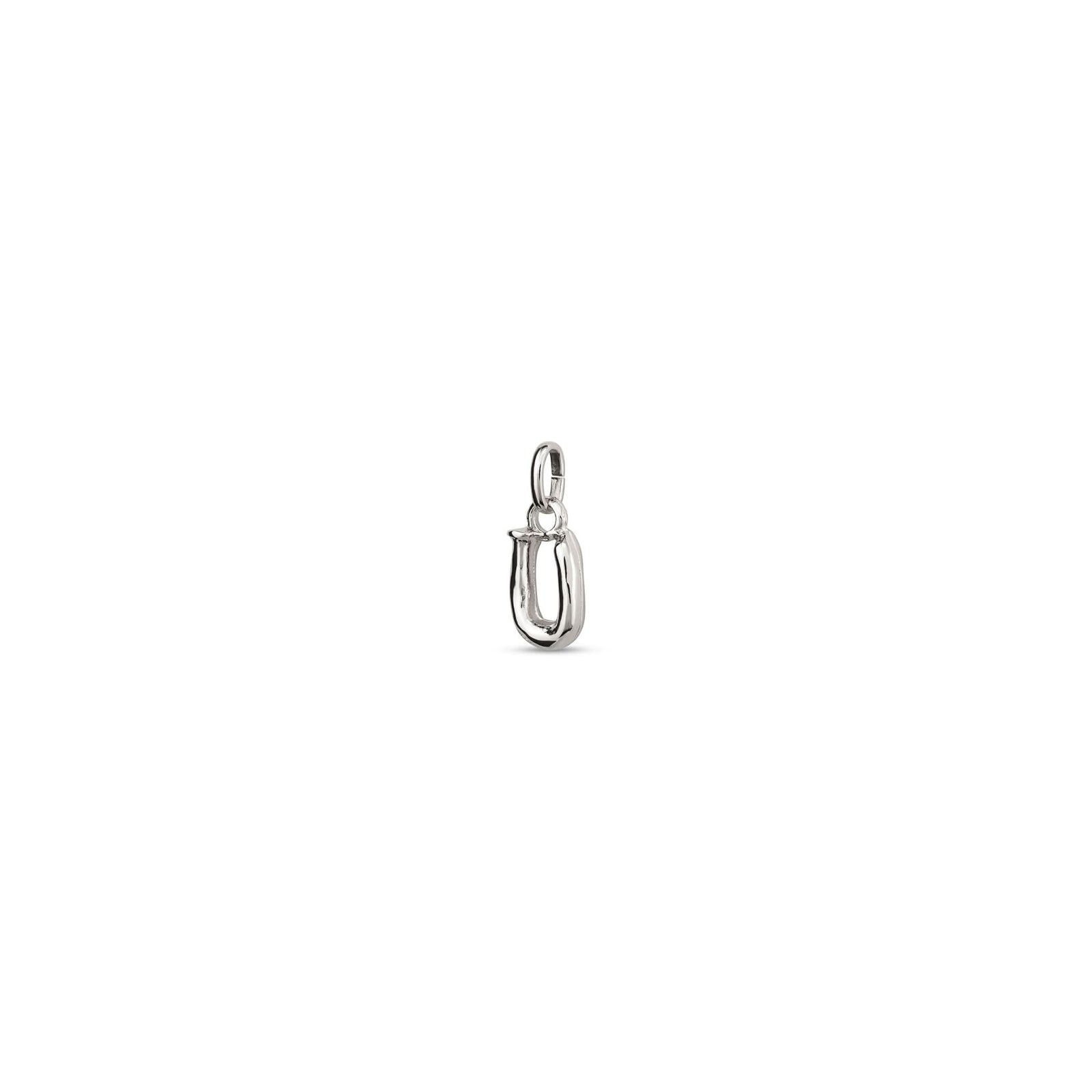 Sterling Silver Plated Hazte Silver Letter U Charm CHA0293MTL0000U