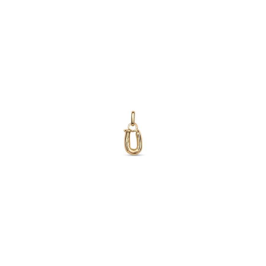 18k Gold Plated Hazte Gold Letter U Charm CHA0293ORO0000U