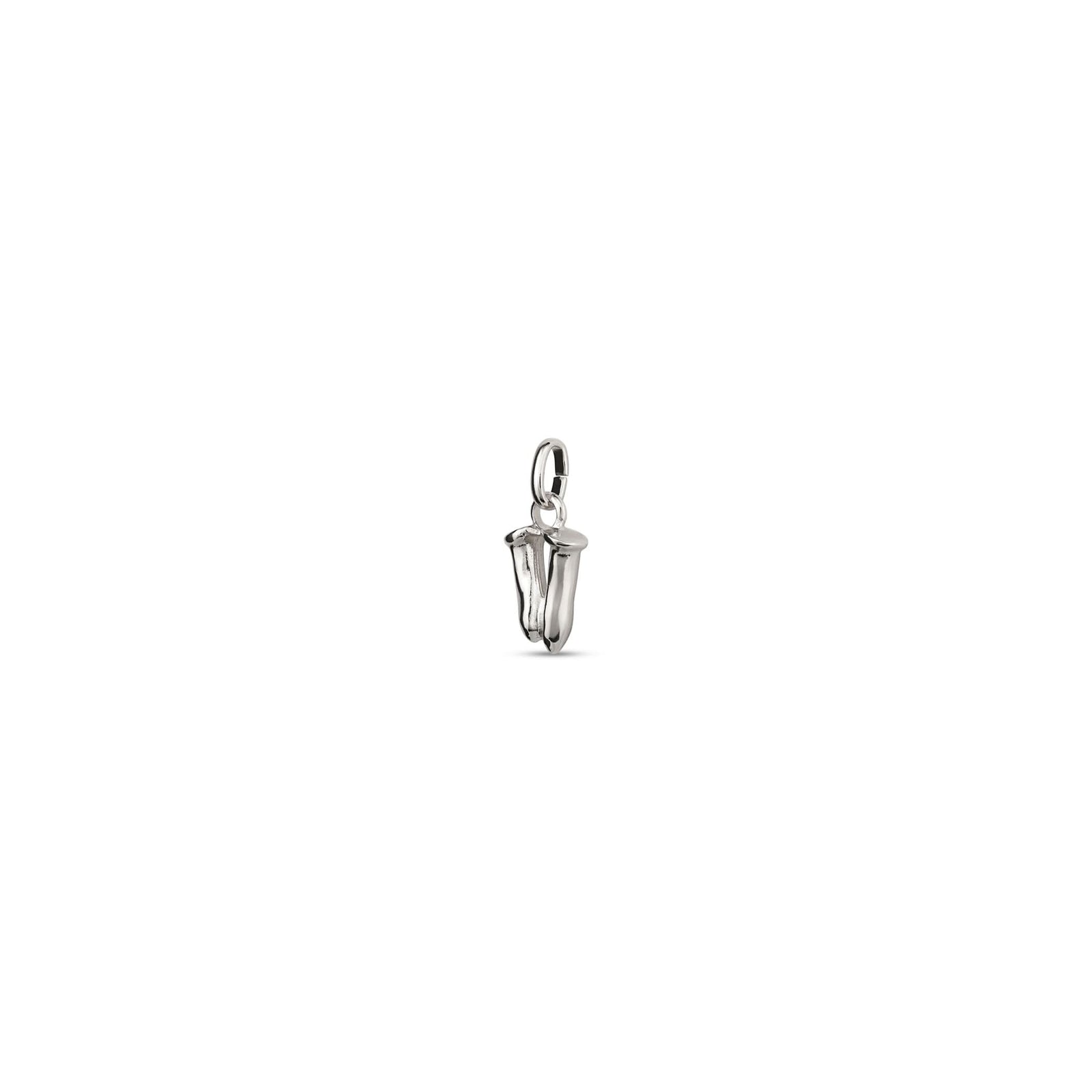 Sterling Silver Plated Hazte Silver Letter V Charm CHA0294MTL0000U