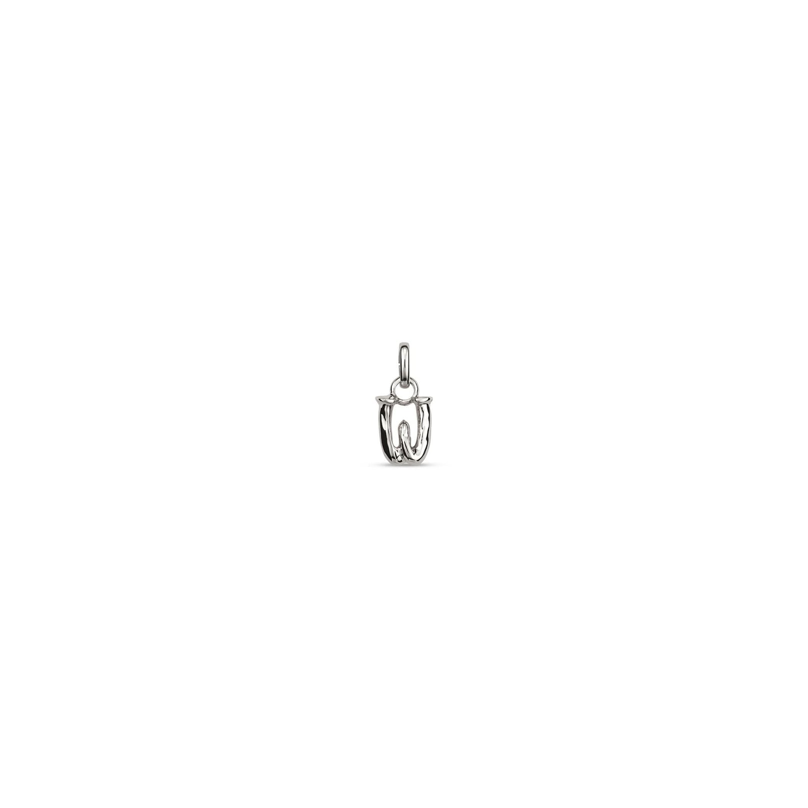 Sterling Silver Plated Hazte Silver Letter W Charm CHA0295MTL0000U
