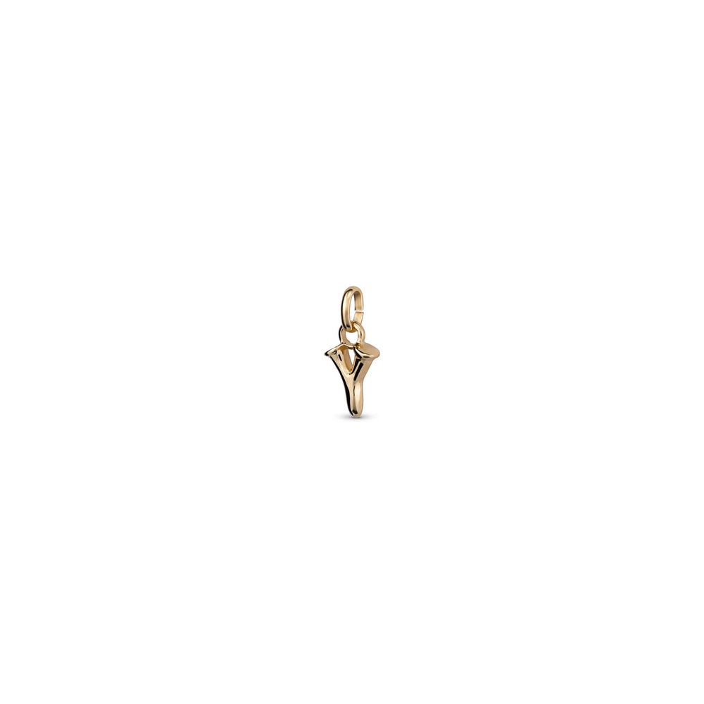 18k Gold Plated Hazte Gold Letter Y Charm CHA0297ORO0000U