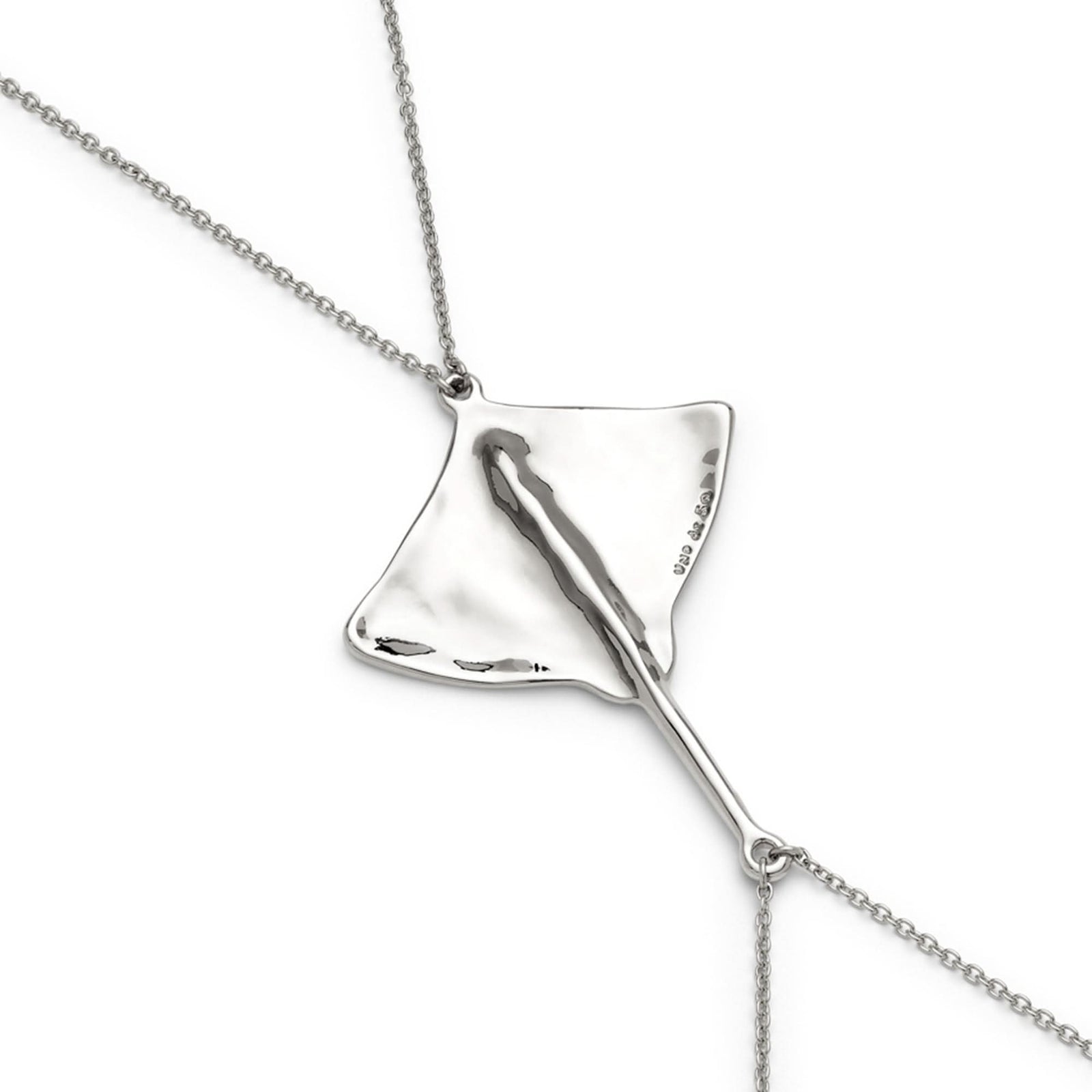Metal Alloy Sterling Silver Plated Body Chain Stingray Pendant COL1932MTL000