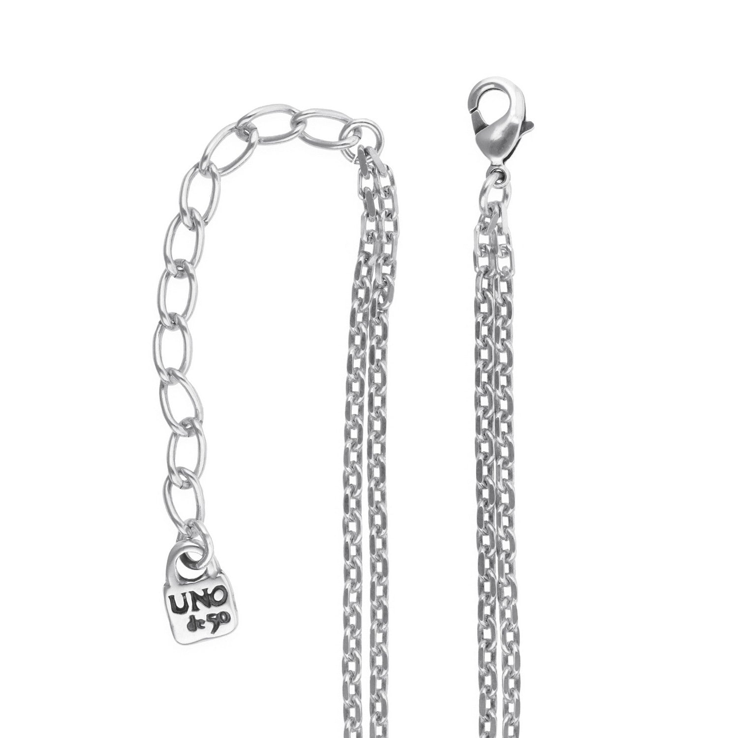 UNOde50 Presagio Silver Plated Necklace COL2081VRDMTL