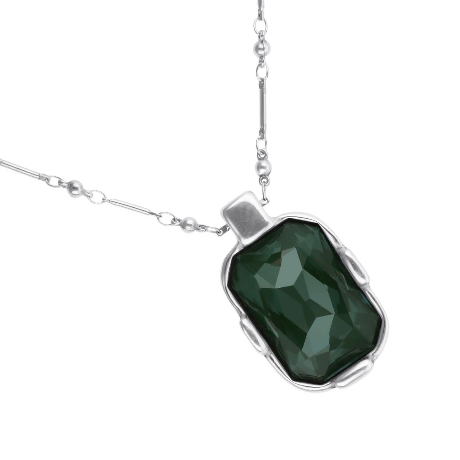 UNOde50 Presagio Silver Plated Necklace COL2082VRDMTL