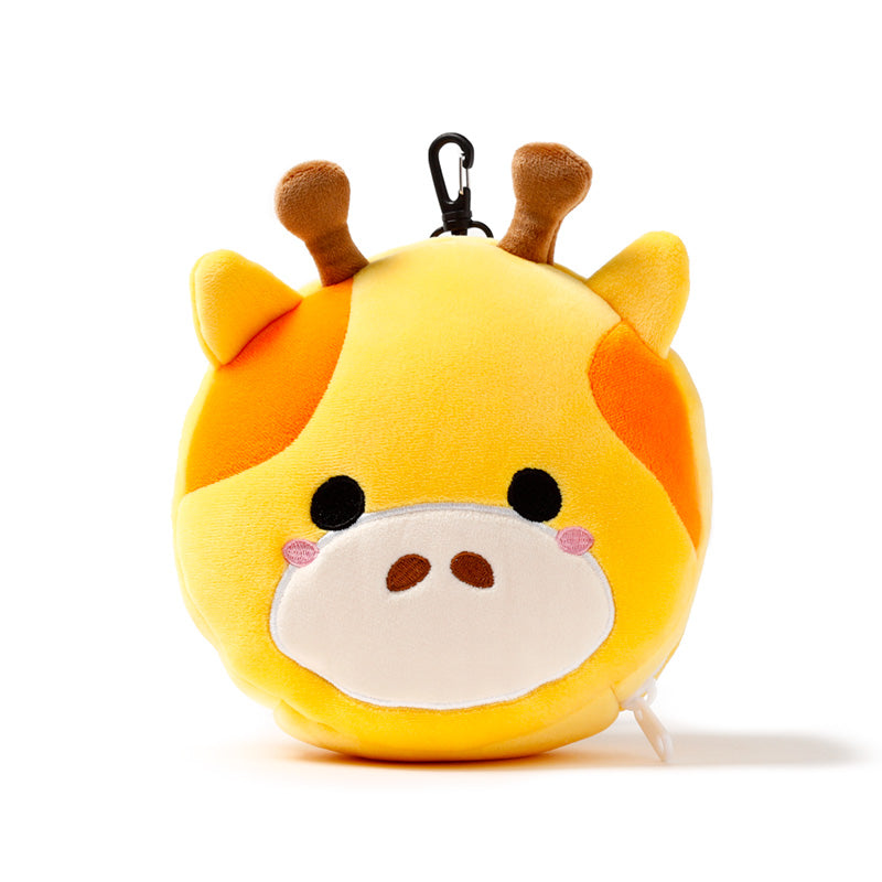 Relaxeazzz Giraffe Plush Travel Pillow & Eye Mask CUSH252