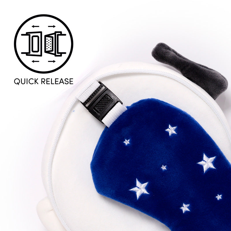 Relaxeazzz Space Cadet Plush Travel Pillow & Eye Mask CUSH256