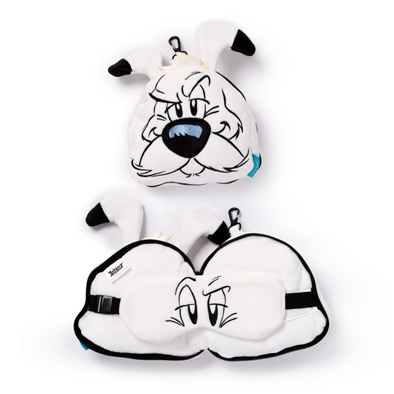 Relaxeazzz Idefix (Dogmatix) Asterix Shaped Plush Travel Pillow & Eye Mask CUSH343