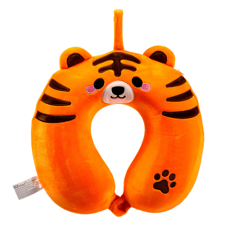 Relaxeazzz Alfie the Tiger Adoramals Plush Memory Foam Travel Pillow CUSH364