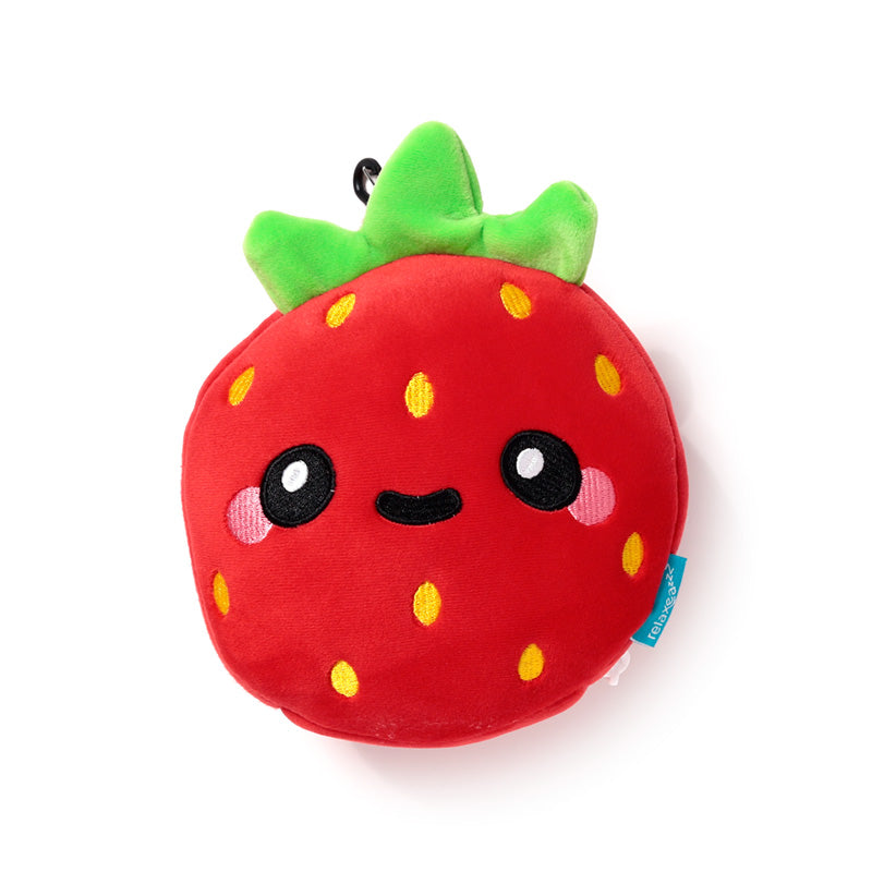 Relaxeazzz Elidi the Strawberry Foodiemals Travel Pillow & Eye Mask CUSH419