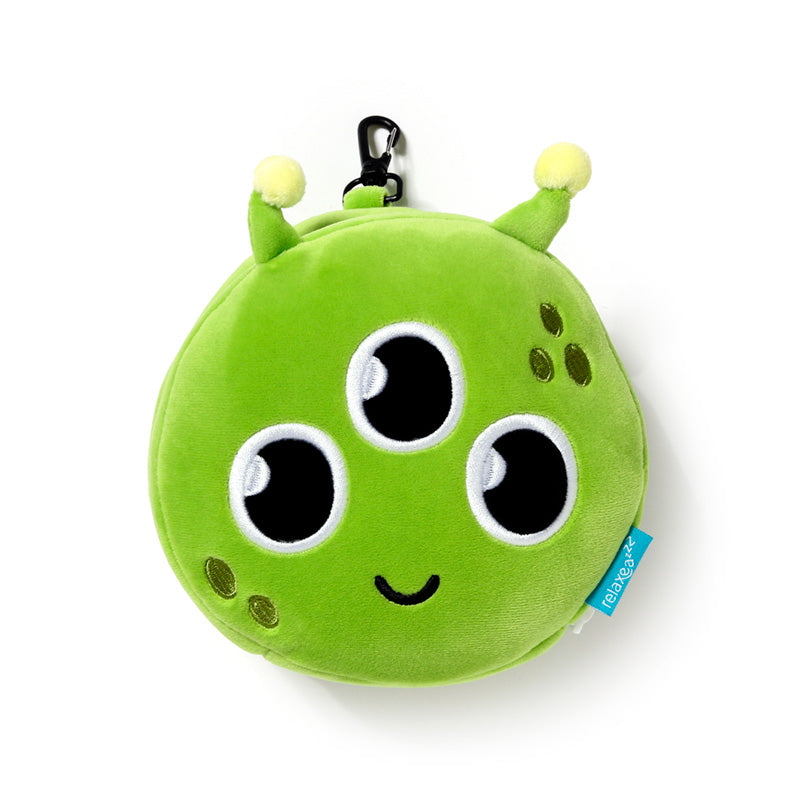 Relaxeazzz Space Cadets Alien Travel Pillow & Eye Mask CUSH429
