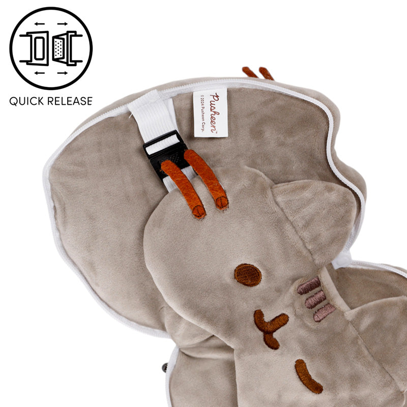 Relaxeazzz Pusheen Cat with Sunglasses Shaped Travel Pillow & Eye Mask CUSH434