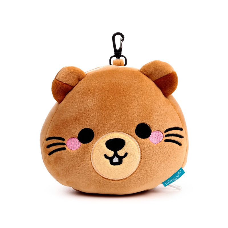 Relaxeazzz Mimi the Marmot Mountain Animal Plush Travel Pillow & Eye Mask CUSH439