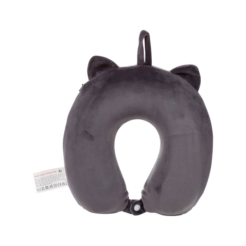 Relaxeazzz Adoramals Smudge the Cat Plush Kids Memory Foam Travel Pillow CUSH445