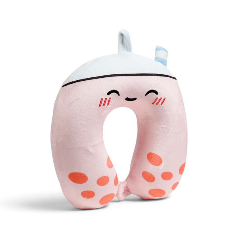 Relaxeazzz Foodiemals Bubble Tea Plush Kids Memory Foam Travel Pillow CUSH491