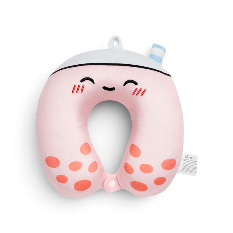 Relaxeazzz Foodiemals Bubble Tea Plush Kids Memory Foam Travel Pillow CUSH491