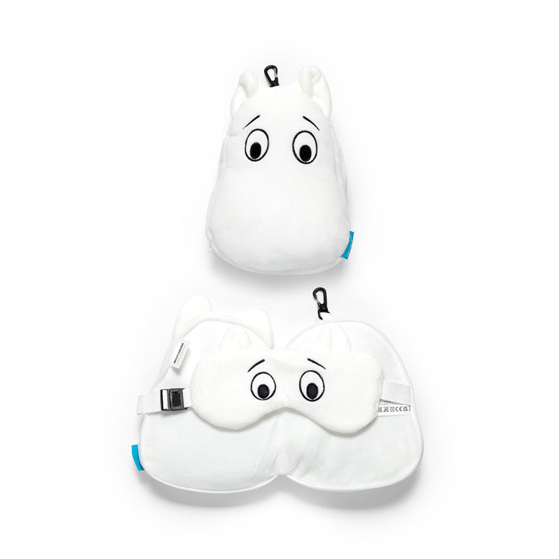 Relaxeazzz Moomin Shaped Plush Travel Pillow & Eye Mask CUSH496