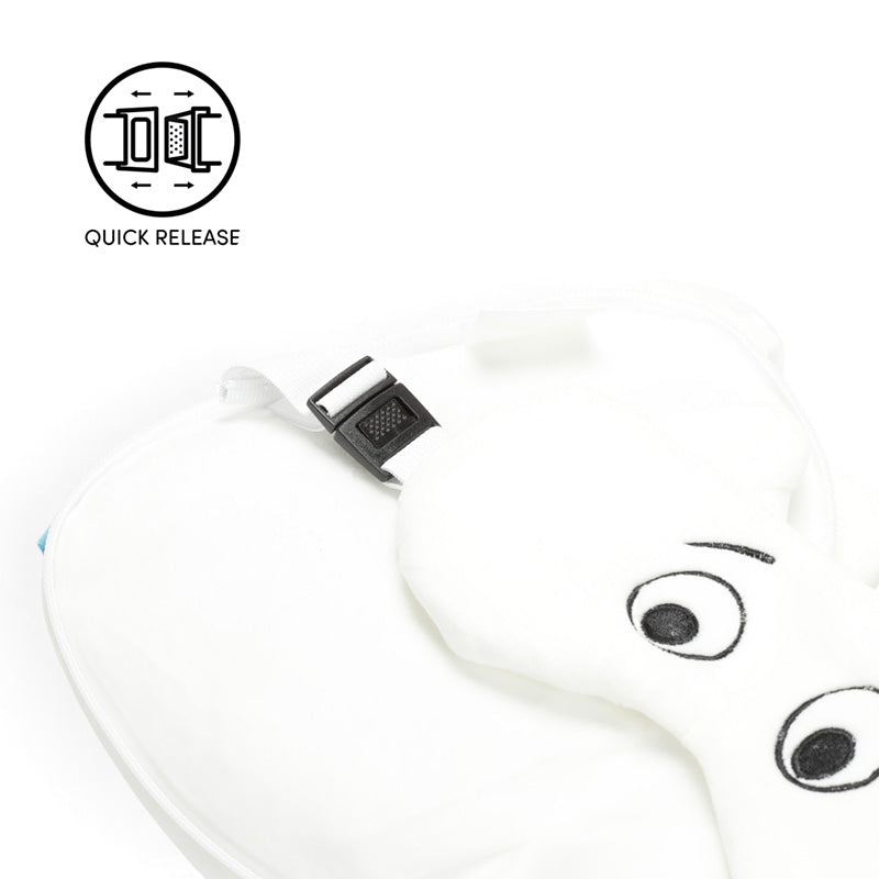 Relaxeazzz Moomin Shaped Plush Travel Pillow & Eye Mask CUSH496