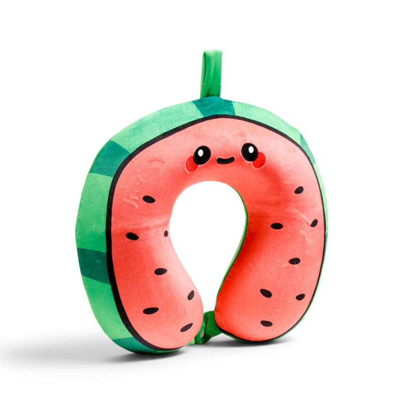 Relaxeazzz Foodiemals Lana the Watermelon Plush Memory Foam Travel Pillow CUSH500