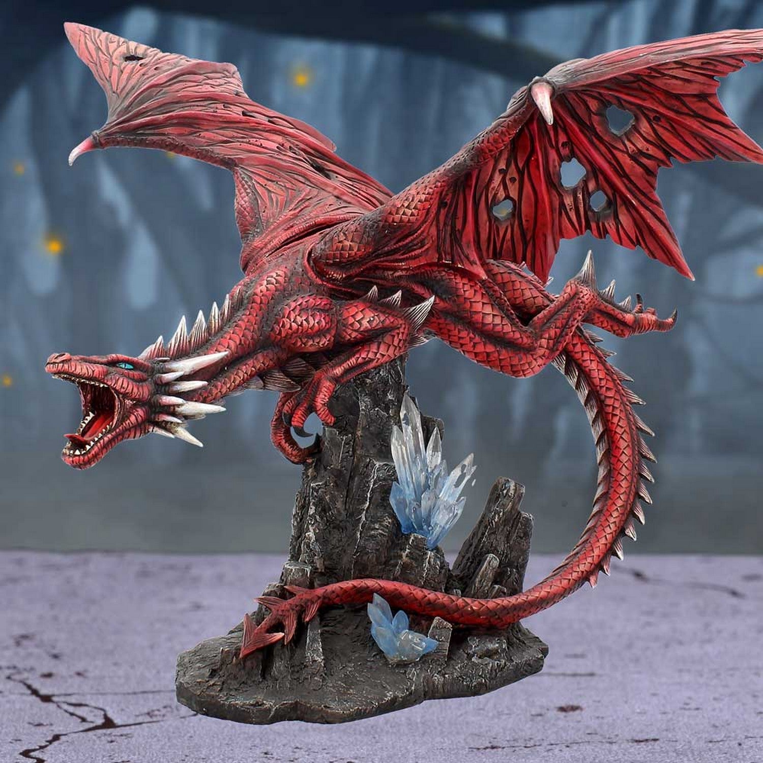 Fraener's Wrath Large Red Dragon Figurine D1223D5