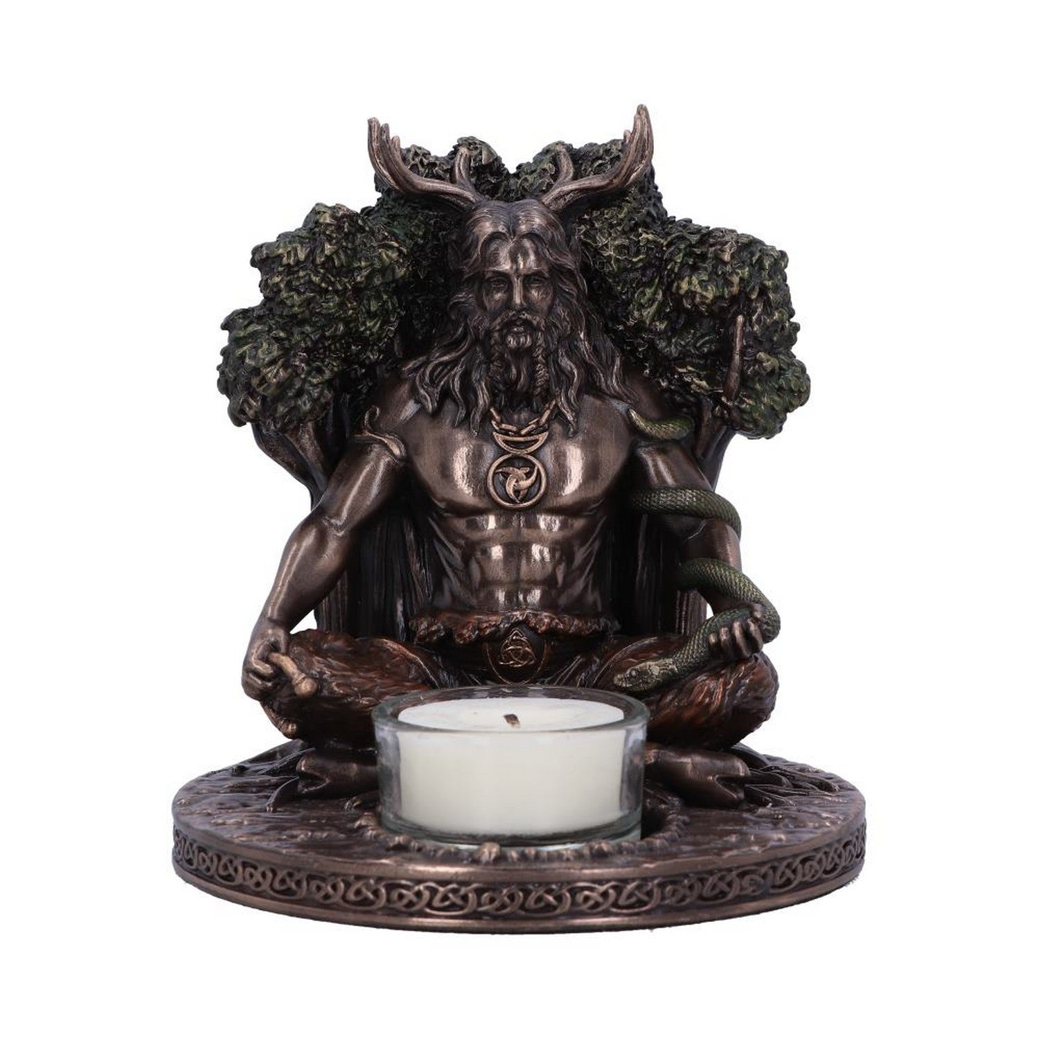Cernunnos Bronze Tealight Holder 13.5cm D5683U1