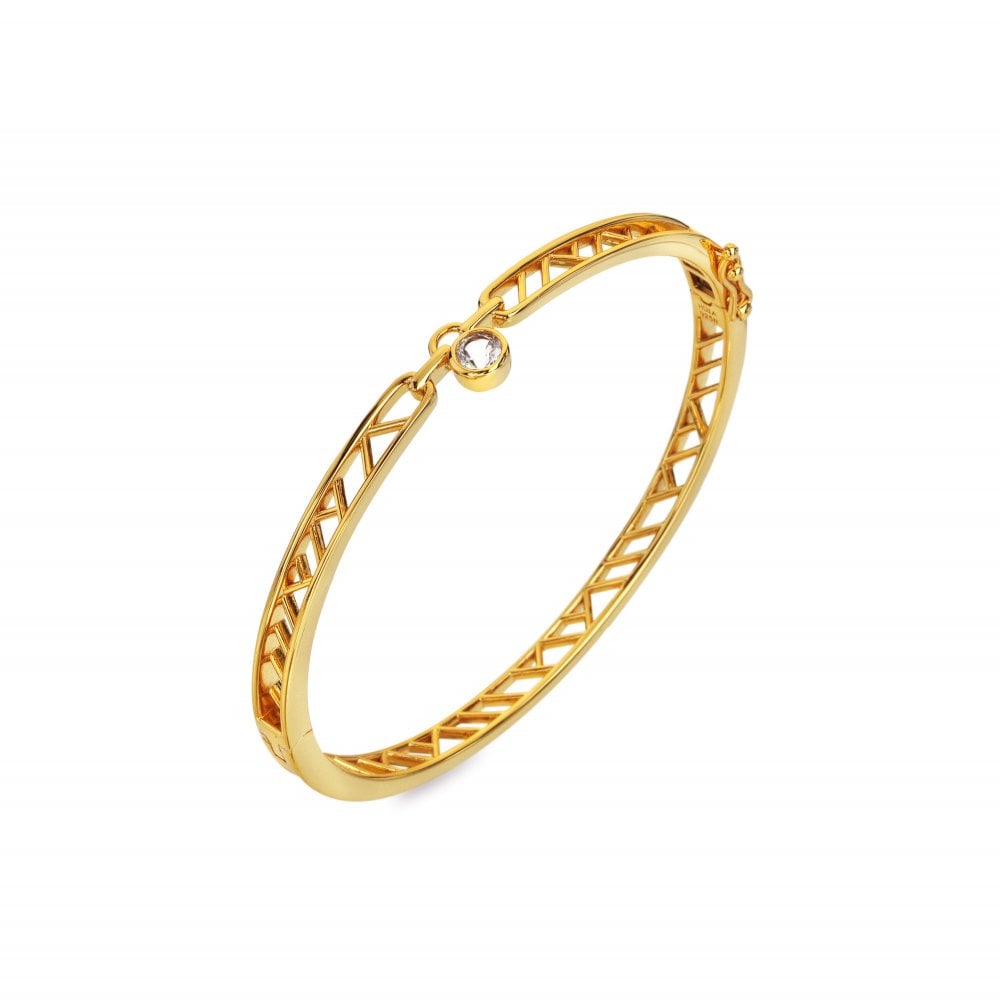 Gold bracelet with diamond