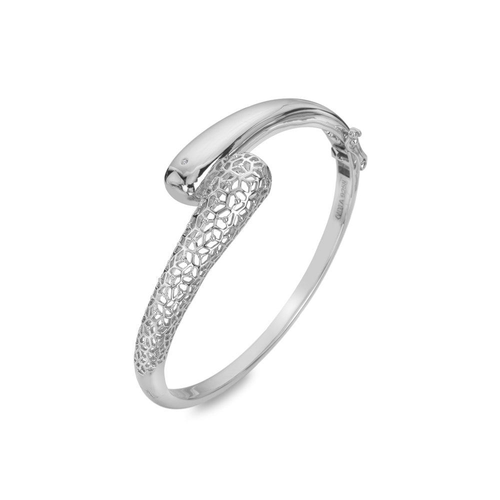 Silver ring with intricate design