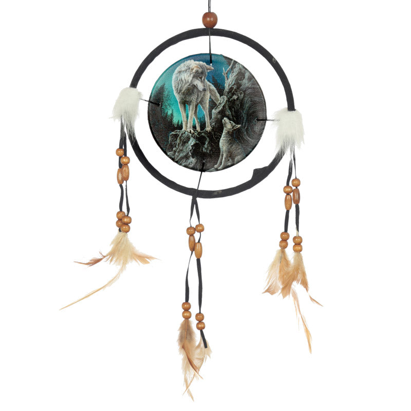 Lisa Parker Guidance Wolf Design Dreamcatcher 16cm DCPA06X