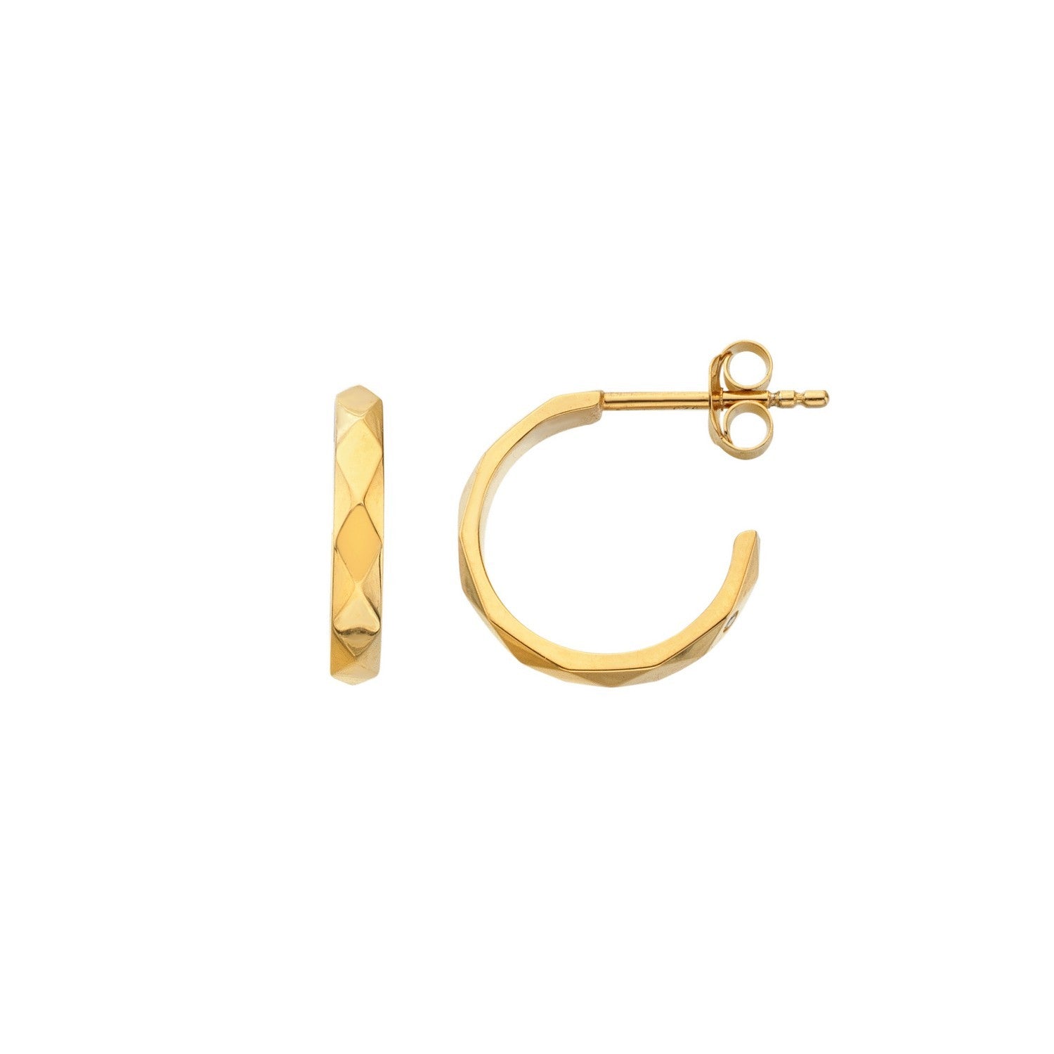 HD x Gold Plateden Edit Sterling Silver 18ct Gold Plated Harlequin Earrings DE883
