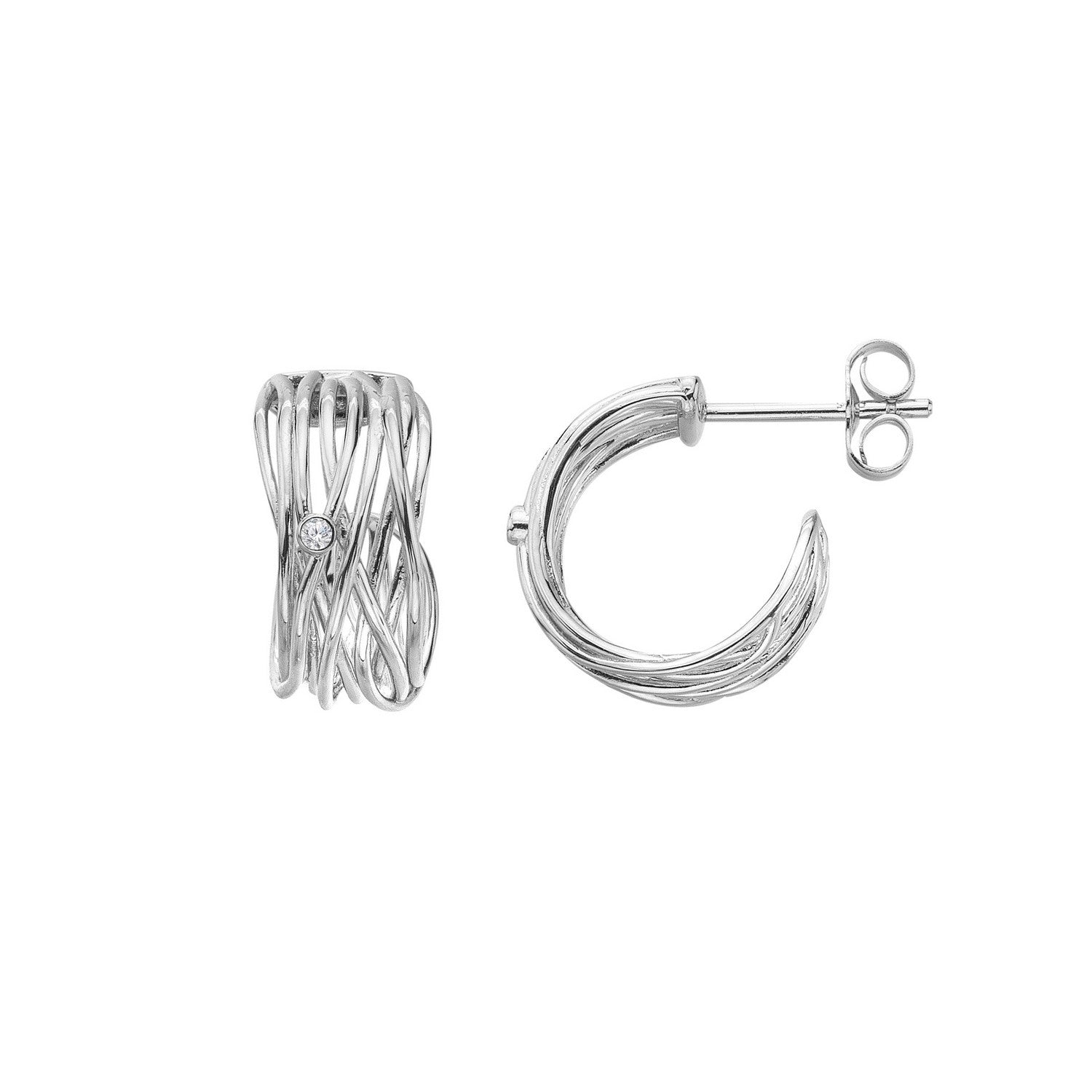 Hot Diamonds Sterling Silver String Earrings DE895