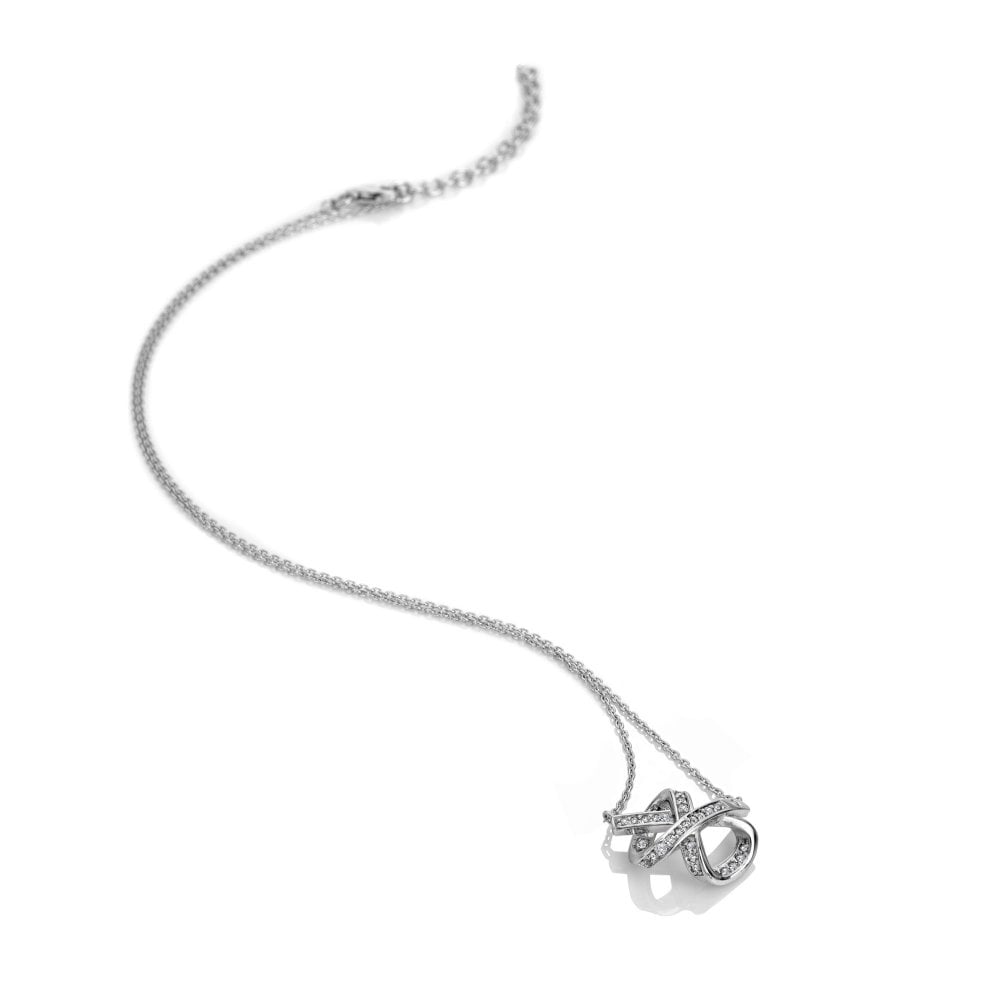Silver necklace with a pendant