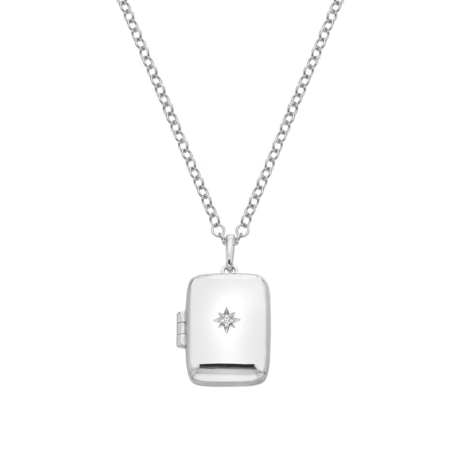 Hot Diamonds Sterling Silver Rectangle Locket DP1099