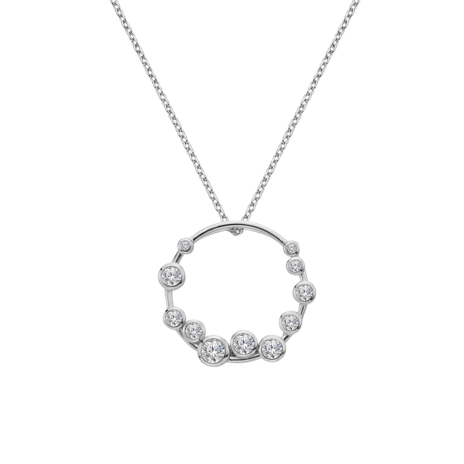 Hot Diamonds Sterling Silver White Topaz Tender Wreath Pendant DP1106