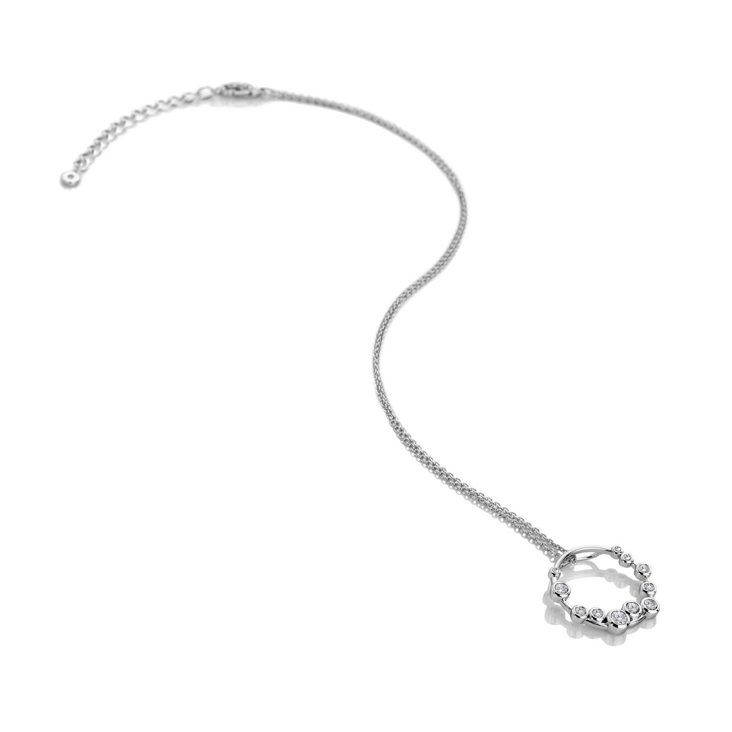 Hot Diamonds Sterling Silver White Topaz Tender Wreath Pendant DP1106