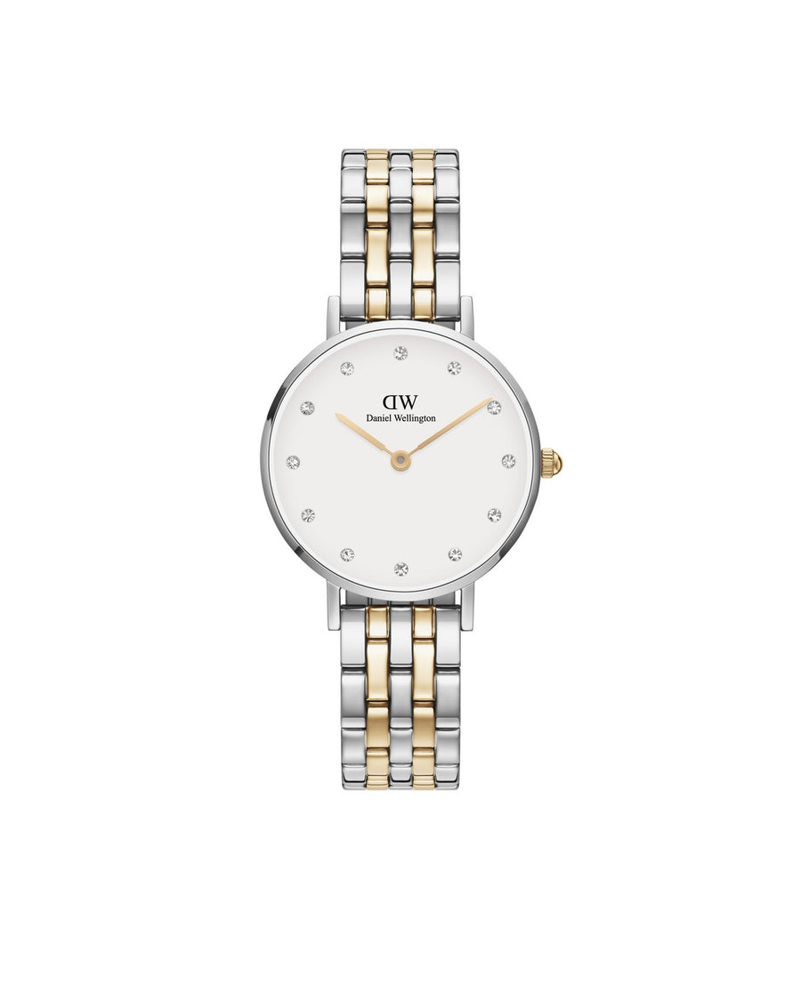 Daniel Wellington Petite Lumine Link 28mm White Two Tone Watch DW00100616