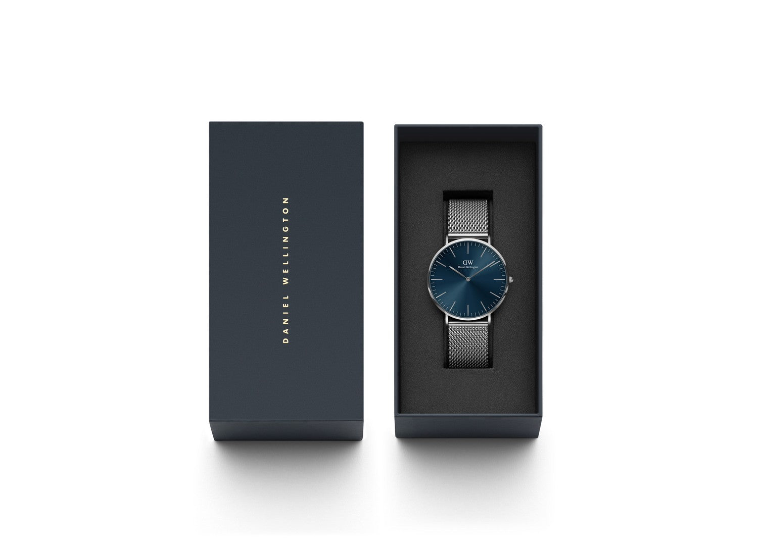 Daniel Wellington Classic Mesh Arctic 40mm Blue Silver Watch DW00100628