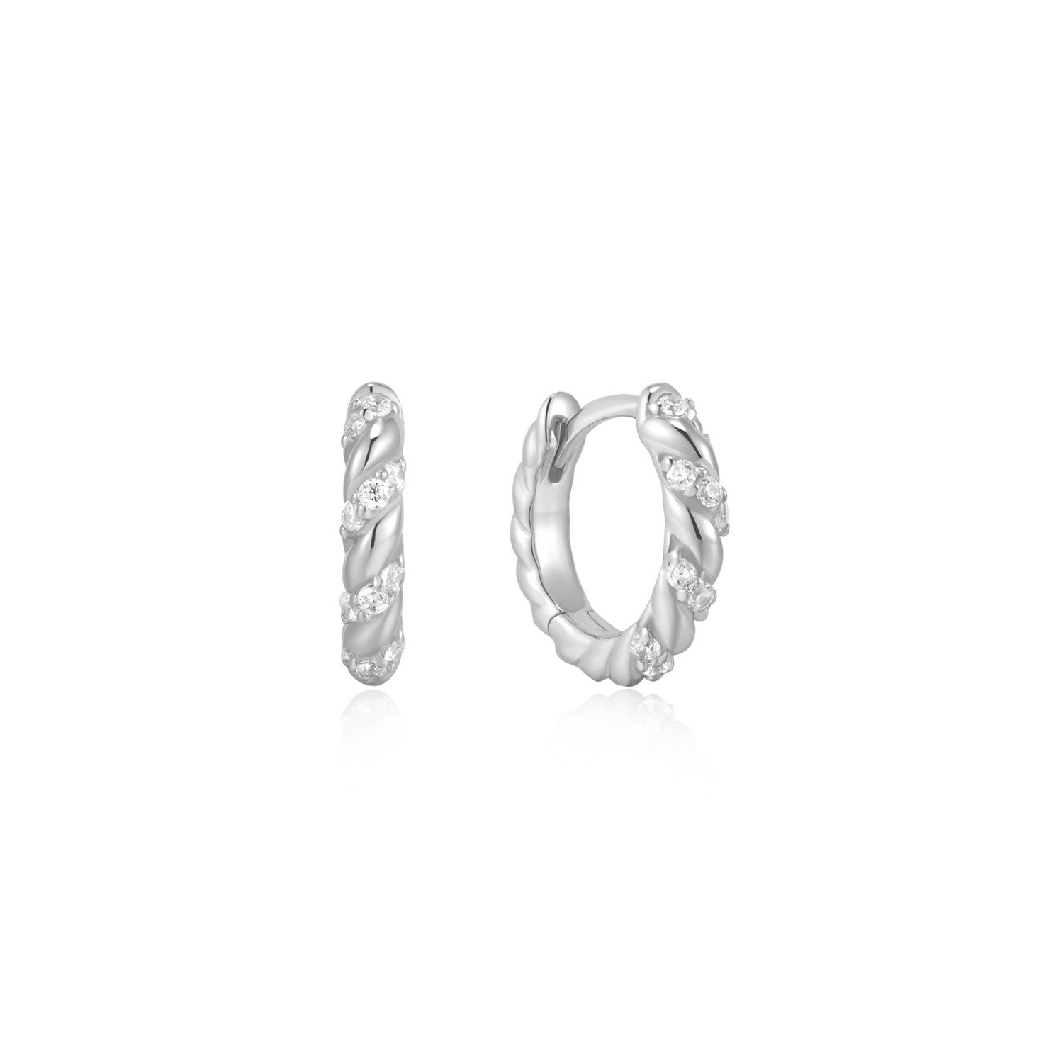 Ania Haie Silver Shell Pearl & Bezel-Set Sparkle Bracelet B075-01H