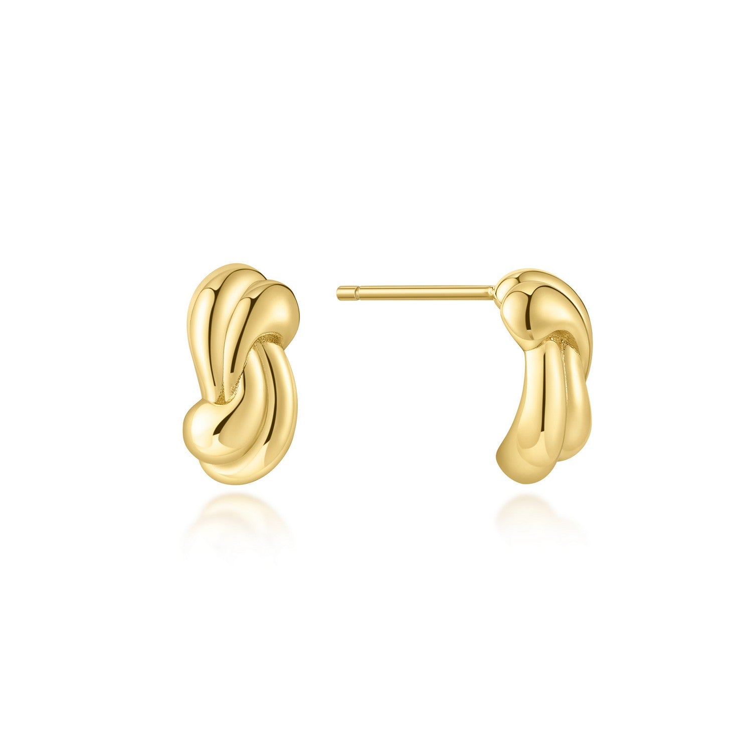 Ania Haie Swan Lake Gold Rope Twist Stud Earrings E077-01G