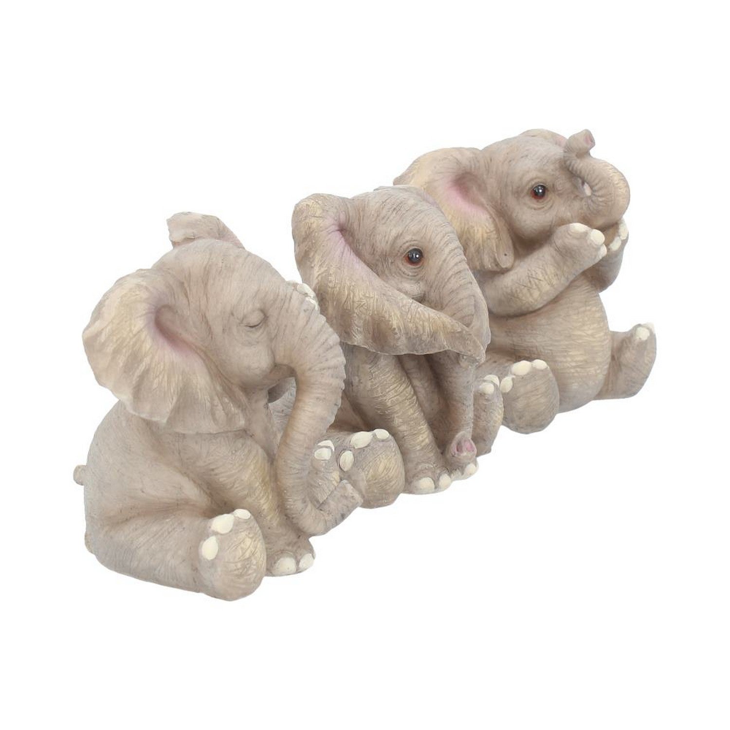 Three Baby Elephants Figurine Elephant Ornaments E3757K8