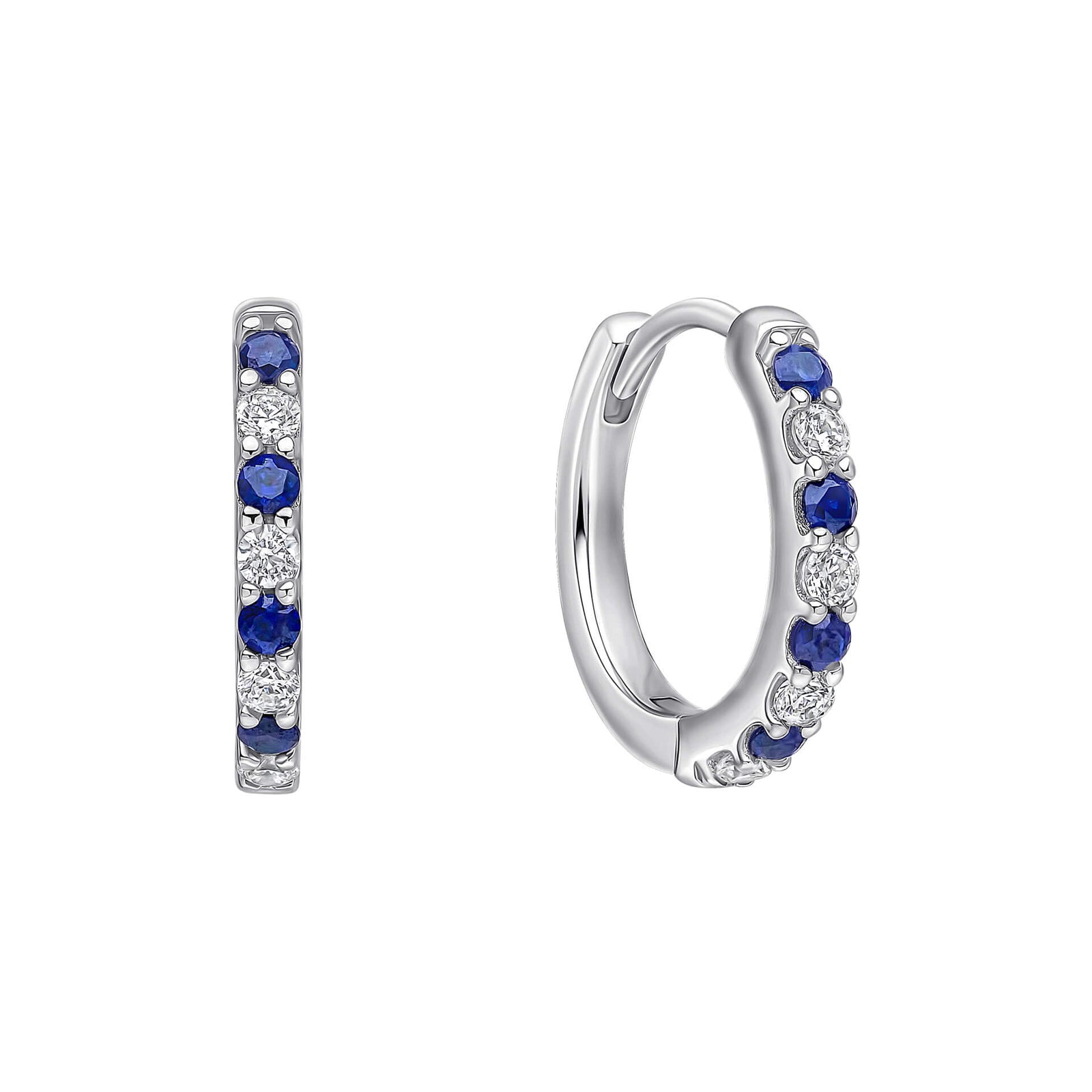 Diamonfire Clear Sapphire Cubic Zirconia Contemporary Oval Cut Earrings E6699